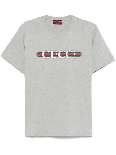 GUCCI - Logo Cotton T-shirt - Gucci - Modalova