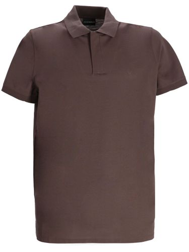 Logo Cotton Polo Shirt - Emporio Armani - Modalova