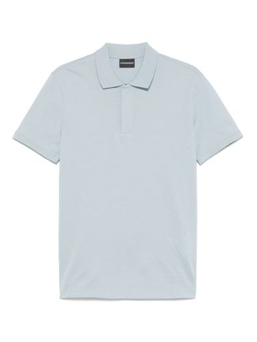 Logo Cotton Polo Shirt - Emporio Armani - Modalova
