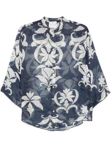 Linen And Silk Printed Shirt - Forte Forte - Modalova