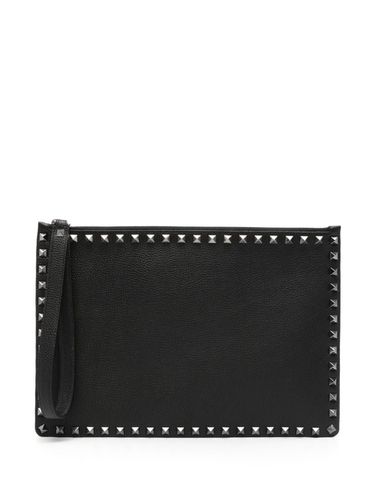 Leather Clutch Bag - Valentino Garavani - Modalova
