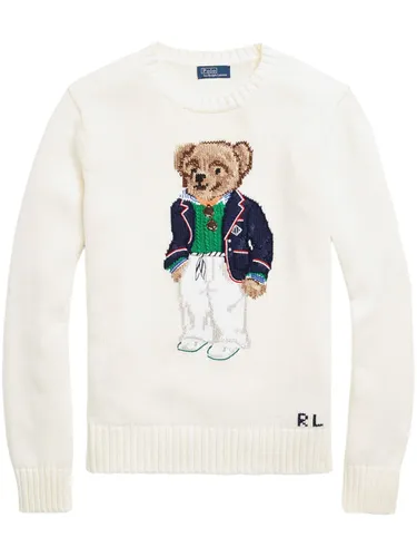 Cotton Sweater With Teddy Bear - Polo Ralph Lauren - Modalova