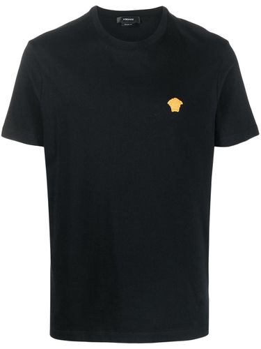 VERSACE - Cotton T-shirt With Logo - Versace - Modalova