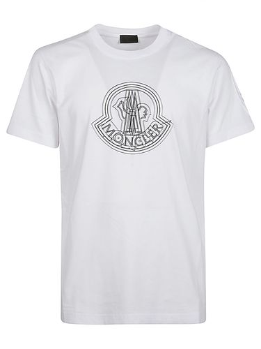 MONCLER - Cotton T-shirt With Print - Moncler - Modalova