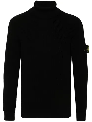 STONE ISLAND - Turtleneck With Logo - Stone Island - Modalova