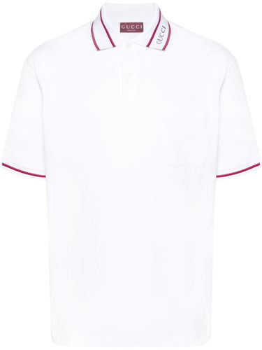 GUCCI - Cotton Polo Shirt - Gucci - Modalova