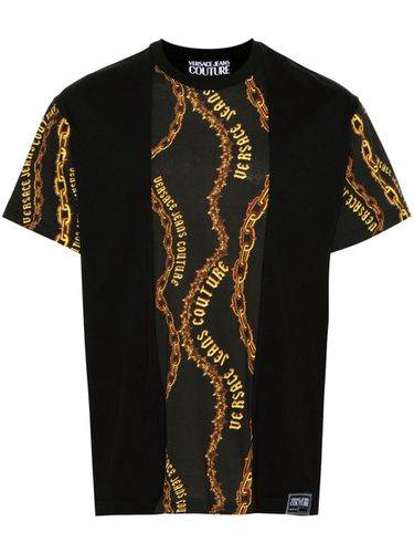 Short Sleeve T-shirt With Print - Versace Jeans Couture - Modalova