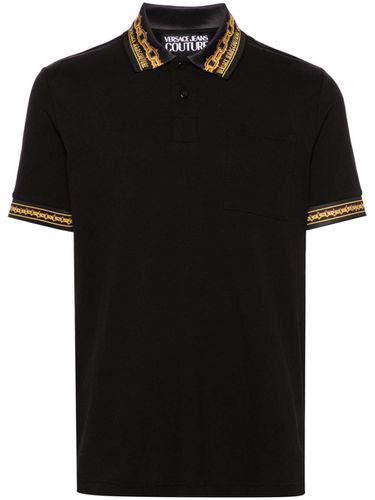 Cotton Polo Shirt - Versace Jeans Couture - Modalova