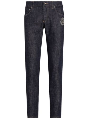 Skinny Jeans With Logo - Dolce & Gabbana - Modalova