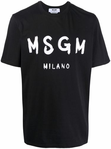 MSGM - Cotton T-shirt With Logo - Msgm - Modalova