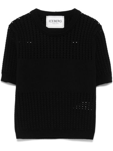 ICEBERG - Honeycomb Knitted T-shirt - Iceberg - Modalova