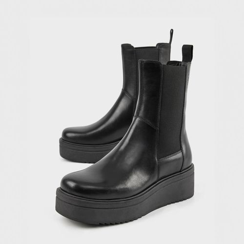 Vagabond Tara - Femme Noir Cuir - vagabond - Modalova