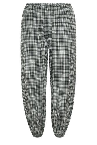 Pantalon Ballon Gris À Carreaux Size 46 - Yours - Modalova