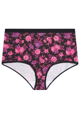 Et Lot De 5 Culottes Couvrantes Violet/Imprimé Floralsize 46-48 - Yours - Modalova