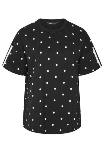 Tshirt De Sport Noir À Pois Size 50-52 - Yours - Modalova