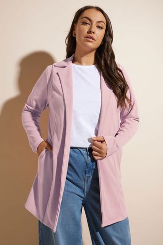 Blazer Long Rose Poudré Manches Longues Size 52 - Yours - Modalova