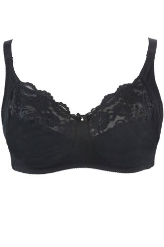 Soutiengorge Noir Sans Armatures En Coton Bestsellersize 110C - Yours - Modalova
