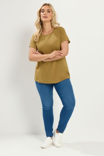 Et Lot De 3 Tshirts Basiques Vert Et Violetsize 40 - Yours - Modalova