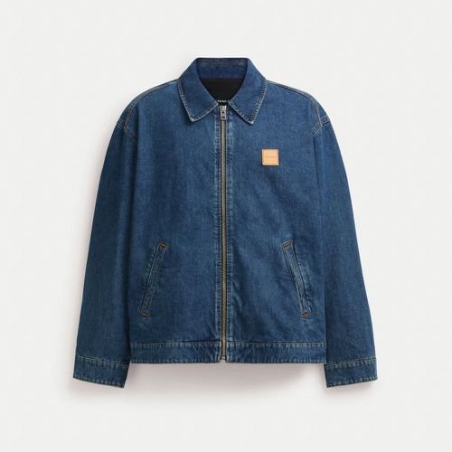 Veste en denim zippée à l'avant - COACH - Modalova