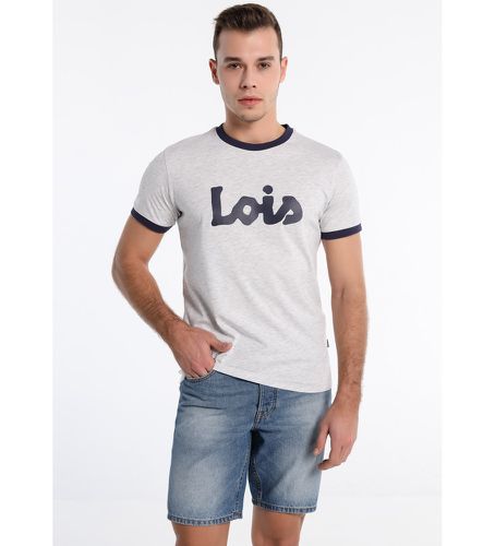 T-Shirt à manches courtes avec logo contrasté (XXL), Casuel, Orange, Coton, Manche courte - Lois Jeans - Modalova