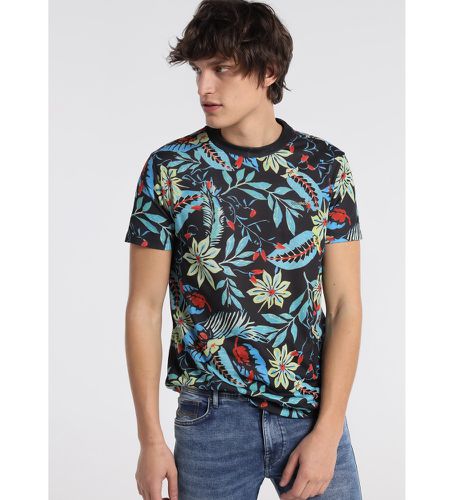 T-shirt Full Print Tropical multicolore (L), Casuel, Polyester, Manche courte - Six Valves - Modalova