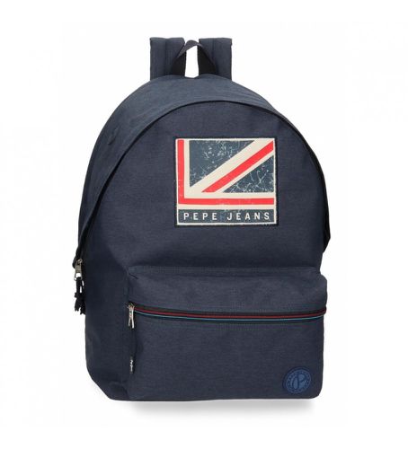 Unisex. 64624D1 Sac à dos ordinateur adaptableAidan deux compartiments (OSFA), Casuel, Polyester, Marine - Pepe Jeans - Modalova