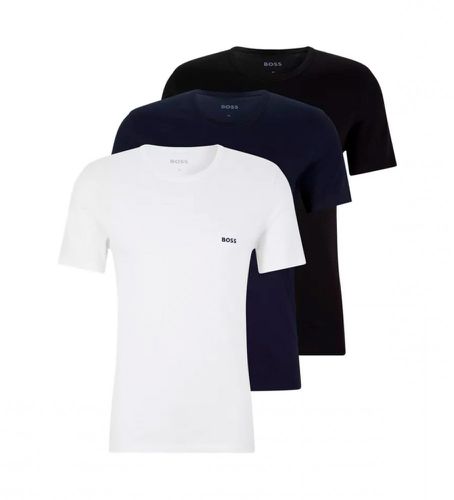 Pack 3 T-Shirts RN Clsico , , blanc (L), Homewear, Gris, Coton, Manche courte - BOSS - Modalova