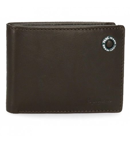 Portefeuille en cuir Badge Marron -11x8x1cm (OSFA), Casuel - Pepe Jeans - Modalova