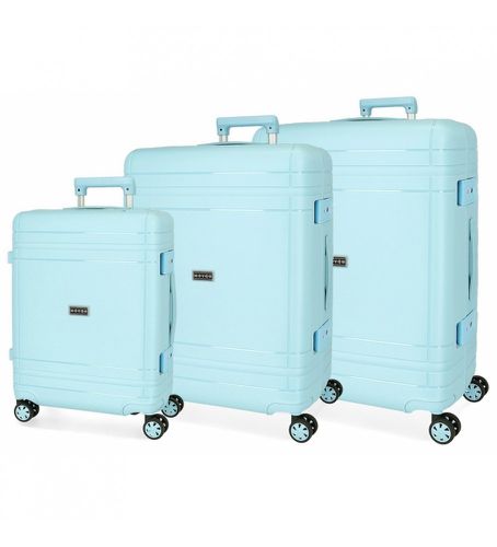 Unisex. 5189426 Ensemble de bagages rigide Dimension 55-66-75cm (OSFA), Casuel, Big, Moyen, Cabine, Polypropylène, Marine - Movom - Modalova