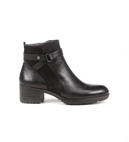 F1368 Aliss Leather Ankle Boots F1368 - Hauteur du talon 5cm (36), Cuir, Noir, 5 à 8 cm, Fermeture éclair, Casuel - Fluchos - Modalova