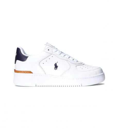 Baskets en cuir blanc avec logo (43), Plat, Lacets, Casuel - Polo Ralph Lauren - Modalova