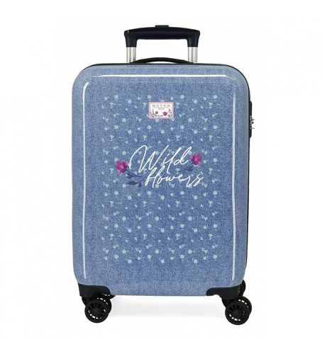 Valise cabine Wild Flowers -55x38x20cm (OSFA), Bleu, Casuel, ABS/Polycarbonate - Movom - Modalova