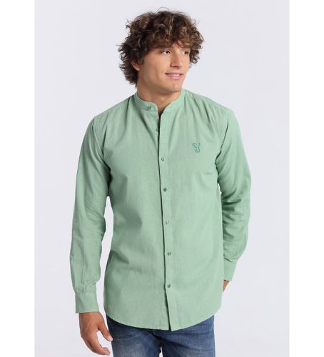 Chemise 132835 verte (3XL), Casuel, Coton, Manche longue - Six Valves - Modalova