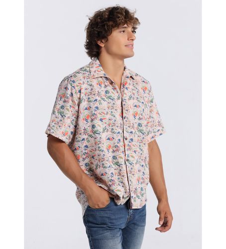 Chemise 132839 multicolore (L), Casuel, Coton, Manche courte - Six Valves - Modalova