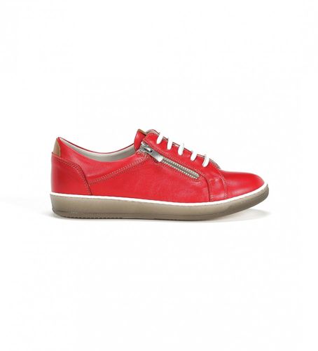 D8225-SUSU Karen Leather Sneakers (36), Cuir, Rouge, 1 à 3 cm, Fermeture éclair, Casuel - Dorking by Fluchos - Modalova