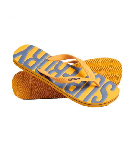 MF310237A Tongs végétaliennes jaunes (S), Plat, Aucun, Casuel, Beachwear - Superdry - Modalova