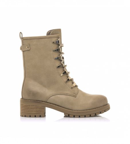 Bottines militaires beiges (36), Plat, Lacets, Casuel - Mariamare - Modalova