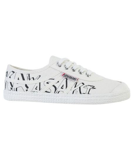 Unisex. K202416 Baskets Graffiti (36), Tissu, Plat, Lacets, Casuel - Kawasaki - Modalova