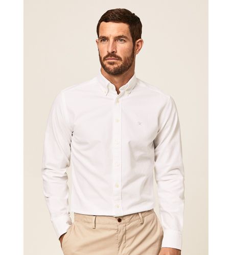 HM309361 Chemise Oxford (XXL), Blanc, Casuel, Fête, Coton, Classique, Manche longue - Hackett London - Modalova