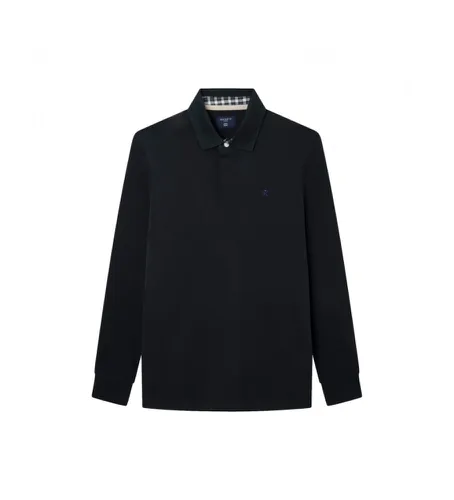 HM570823 Polo de rugby fonc (L), Casuel, Coton, Manche longue - Hackett London - Modalova