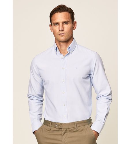 HM309361 Chemise Oxford (XXL), Bleu, Casuel, Fête, Coton, Classique, Manche longue - Hackett London - Modalova