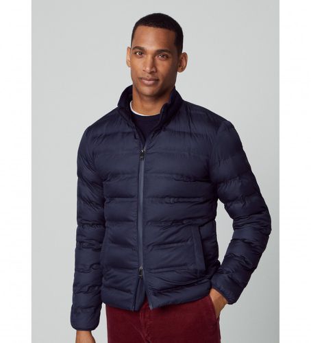 HM403016 Lw Moto Jacket (XL), Casuel, Manche longue, Polister recyclé, Durable, Marine - Hackett London - Modalova