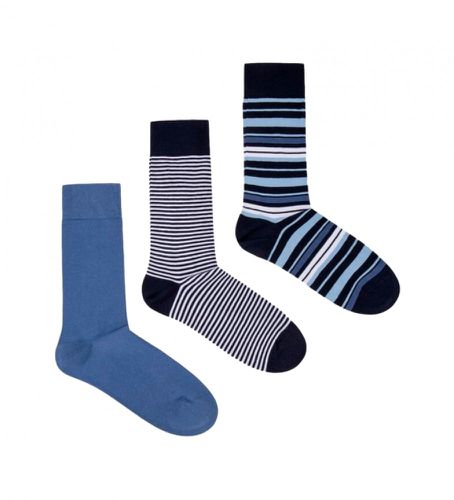 PMU30018 Paquet de 3 paires de chaussettes assorties bleues (S-M), Homewear, Coton - Pepe Jeans - Modalova