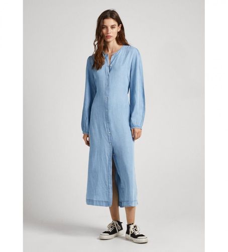 PL953342 Robe Fabiola bleue (L), Casuel, Manche longue, Lyocell, Durable - Pepe Jeans - Modalova