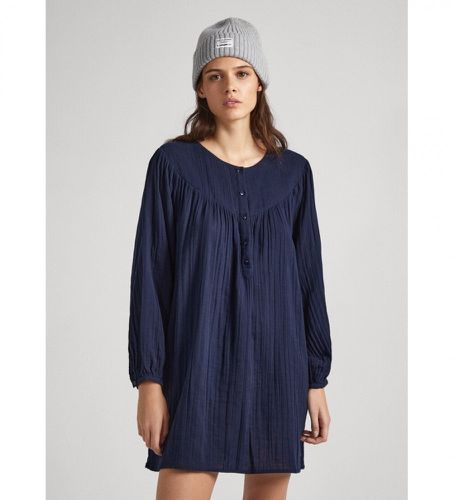 PL953396 Robe India (L), Casuel, Coton, Manche longue, Durable, Marine - Pepe Jeans - Modalova