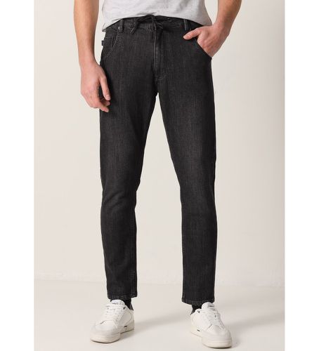 Jean slim taille moyenne | Pantalon long (28), Casuel, Coton, Denim - Six Valves - Modalova