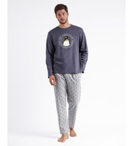 Pyjama manches longues Ice Explorer (S), Homewear, Coton, Manche longue, Marine - Admas - Modalova