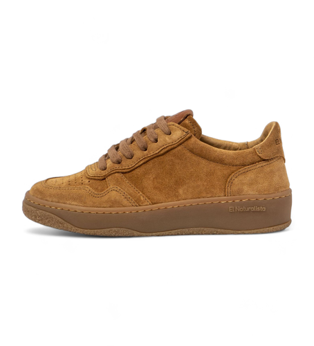 Unisex. 25844S155005_023 Baskets en cuir marron Geo (37), Plat, Lacets, Casuel, Imitation cuir - El Naturalista - Modalova