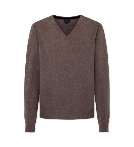 HM703031 Pull Merino Cash Mix marron (3XL), Casuel, Laine, Manche longue - Hackett London - Modalova