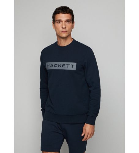 HM581166 Sweat-shirt Essential Sp (3XL), Casuel, Coton, Manche longue, Marine - Hackett London - Modalova